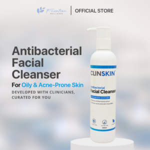 CLINSKIN Antibacterial Facial Cleanser 250 ml – Acne & Blemish Control | Removes Excess Oil and Sebum Face Wash
