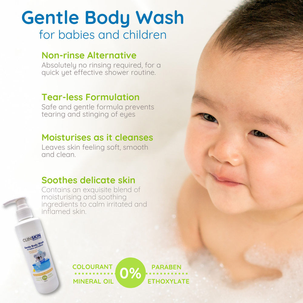 Clinskin Paediatric Care Gentle Body Wash for Babies and Children