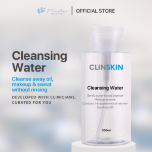 BUNDLE of 2 CLINSKIN 300ml Gentle Cleansing Water Makeup Remover | Skin pH Compatible