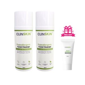 BUNDLE of 2 CLINSKIN Hypoallergenic Facial Cleanser (100ml)