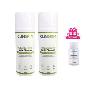 BUNDLE of 2 CLINSKIN Hypoallergenic Facial Cleanser (100ml)