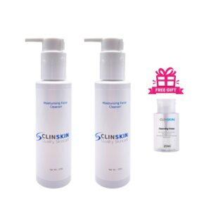 BUNDLE of 2 Clinskin Moisturising Facial Cleanser - Gentle Hydrating Face Wash | Dry Sensitive Skin