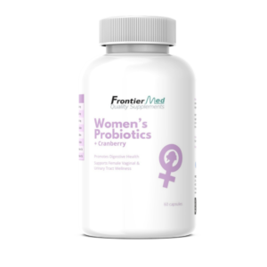 Frontier Med Women’s Probiotics with Cranberry – Gut, Urinary & Vaginal Health Support (60 capsules)